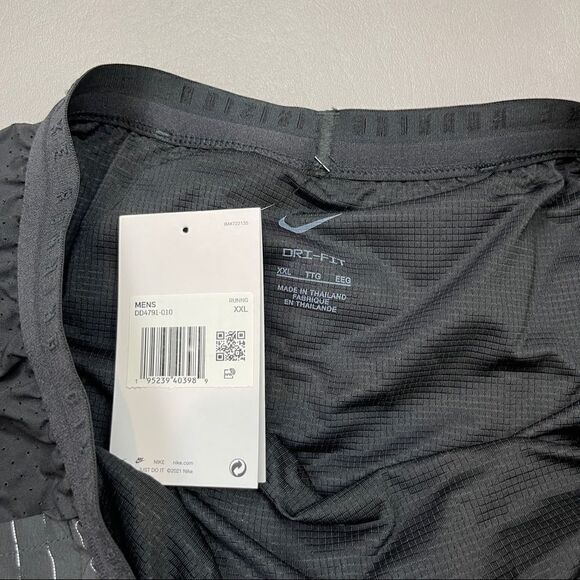 Nike Flex Stride Run Division Running Shorts Men's Size XXL Black NEW DD4791-010 - Picture 3 of 9